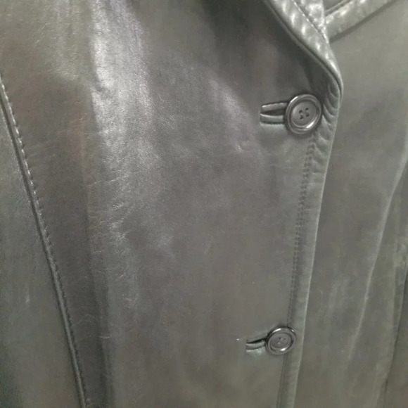 Bod  & Christensen Couture Black Long Leather Coat S - Picture 12 of 13